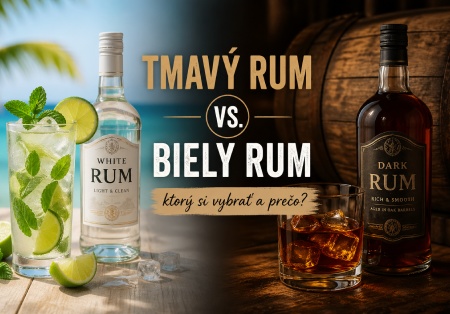 Tmavý rum vs. biely rum